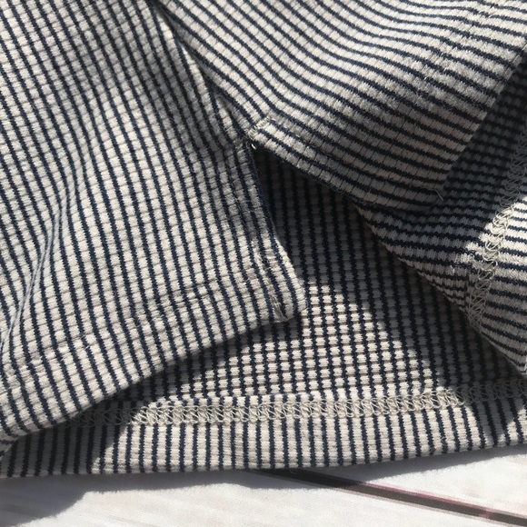 We The Free Striped Hi Neck 3/4 Sleeve Blouse - Picture 4 of 7